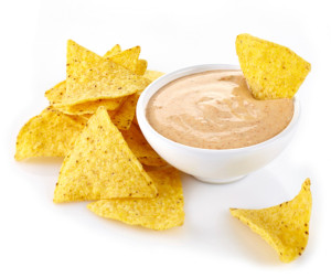 chips and white queso